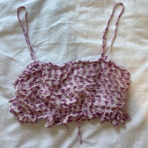 Sky To Moon lavender printed top, size S